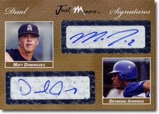 2008 Matt Dominguez * Desmond Jennings *  Autograph Rookie GOLD Auto #/10