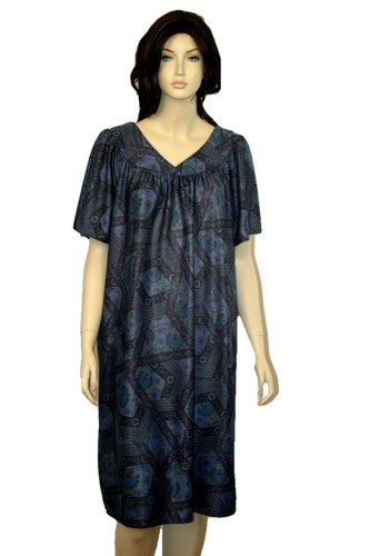 Women's Muu Muu lounge Dress Nightgown Plus Size 1X 2X 3X 4X 5X 6X Assorted - Picture 27 of 32