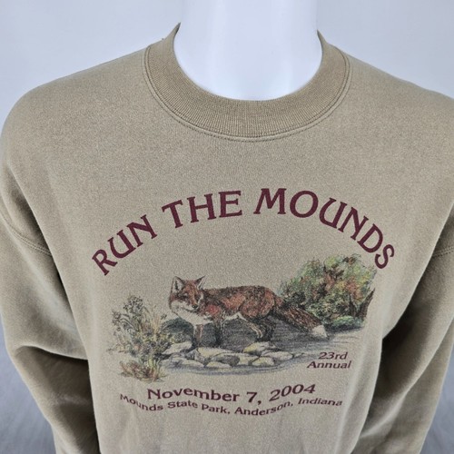Vintage 2004 Jerzees 23rd Annual Run the Mounds Anderson, Indiana Sweatshirt (S) - Picture 9 of 14