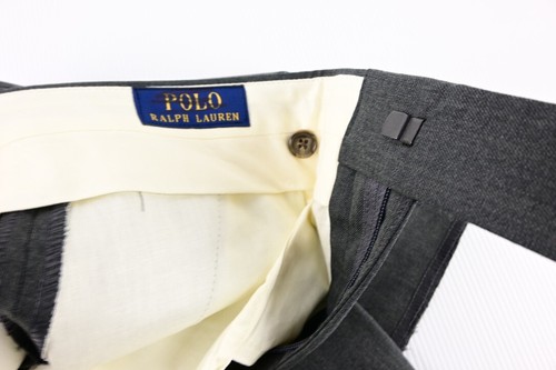 Polo Ralph Lauren Wool Blend Business Suit Pants Grey Size - 32 - Picture 4 of 8
