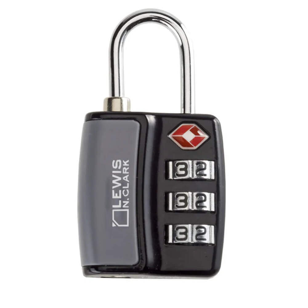 Lewis Clark Travel Sentry TSA-Approved Luggage Lock Black