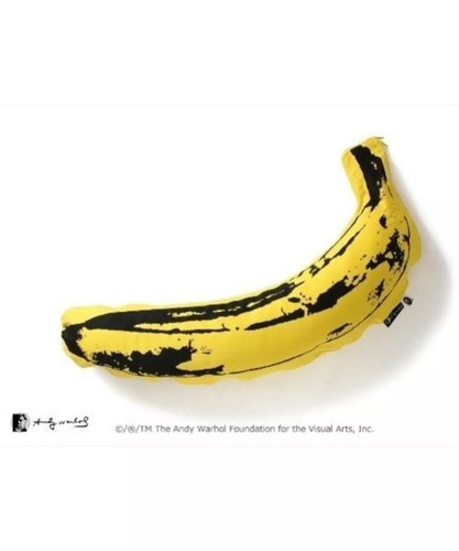 A BATHING APE × MEDICOM TOY × ANDY WARHOL ABC BANANA CUSHION CAMO Pattern Inside - Picture 3 of 4
