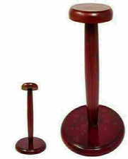 KNIGHT MEDIEVAL WOODEN DISPLAY ARMOR HELMET STAND BASE ROMAN FOLDABLE HANDMADE