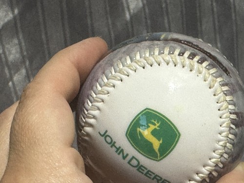 John Deere Logo Promo Full-Gloss Souvenir Collectible Baseball - Picture 6 of 8