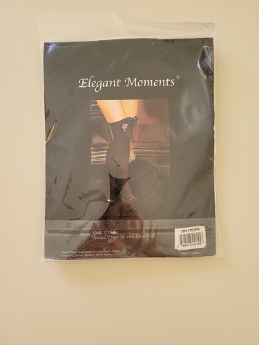 ELEGANT MOMENTS Opaque Thigh Hi Satin Bow Pink One Size 90 160 lb - Picture 2 of 2