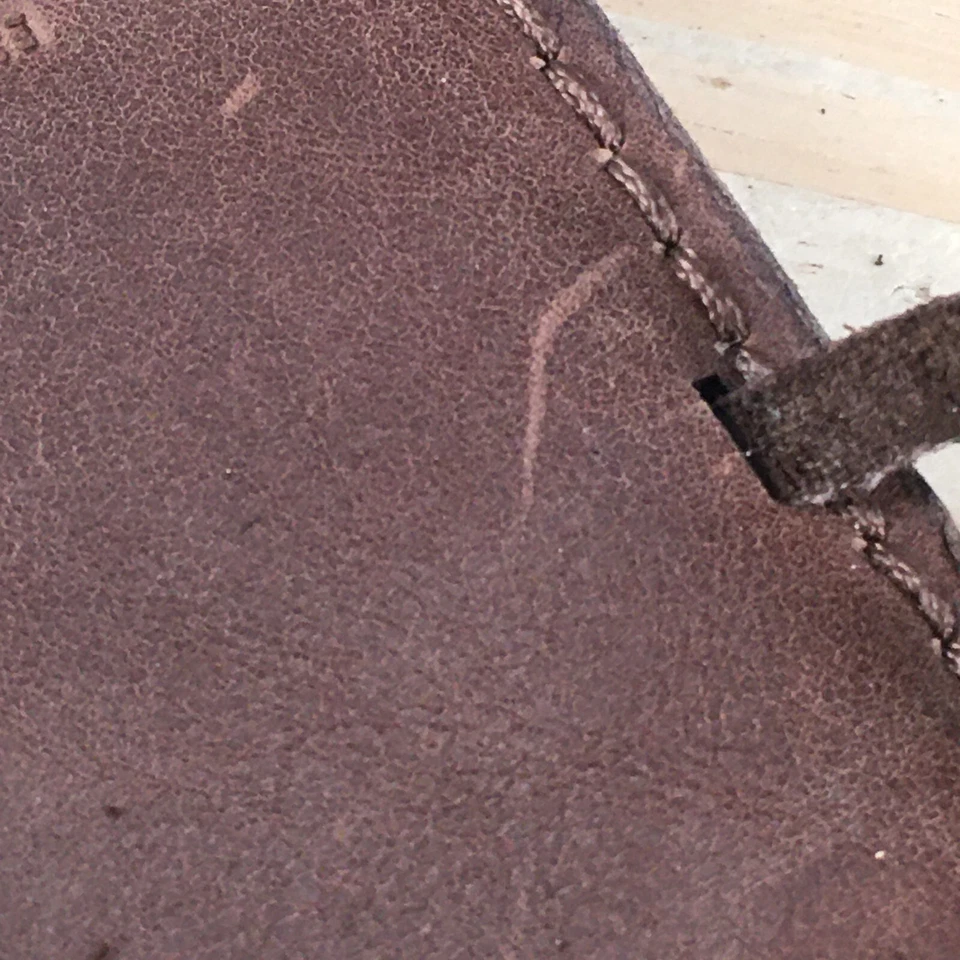 Sandalias Abercrombie & Fitch Mujer 9-10 Tanga Cuero Marrón Cuentas Planas Informales Foto 4 de 4