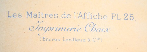 Les Maitres de l'Affiche Masters of the Poster Plakat Pl 25 Chaix Cheret 1895 - Picture 3 of 3