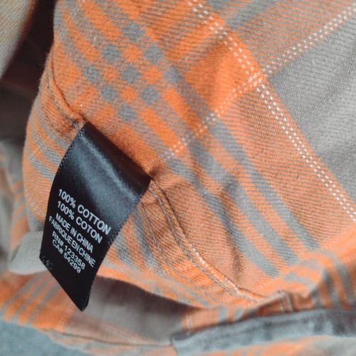 Cavi Men's Button-Up Flannel Shirt 3XL Long Sleeve Multicolor Plaid - Picture 12 of 15