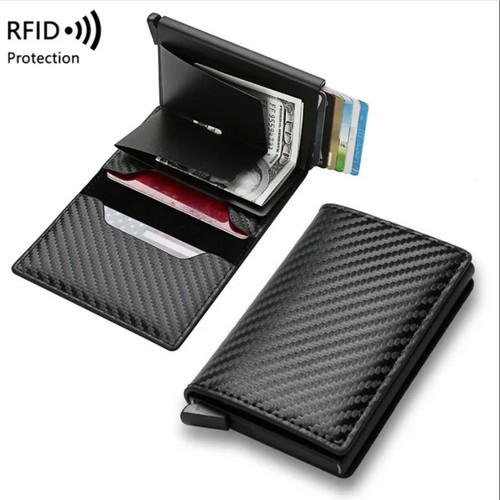 Cartera De Cuero Ultra Delgada Para Hombre Billetera Tarjetero Lujo Multifunción - Imagen 4 de 23
