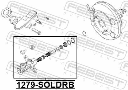1279-SOLDRB BRAKE MASTER CYLINDER FEBEST FOR KIA RIO III - Picture 3 of 6