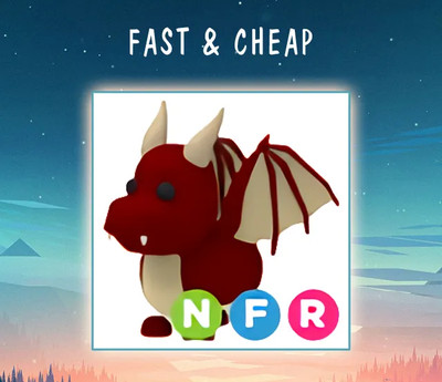 Coloring book with free gift - Neon Red Dragon | NFR Red Dragon | Adopt