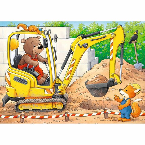 Ravensburger my first puzzles Tiere auf der Baustelle Kinder Puzzle ab 2 Jahren - Bild 4 von 4