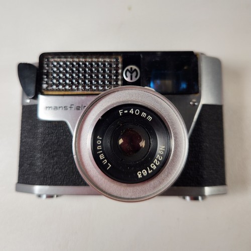Mansfield Skylark analoge Kleinbildkamera funktionsfähig mit Ledertasche (gebrochener Riemen) - Bild 3 von 13