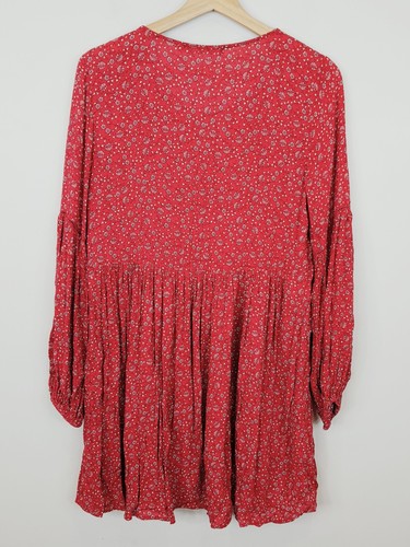 SPORTSGIRL Womens Size 10 Floral Print Long Sleeve Boho Dress - Picture 6 of 8