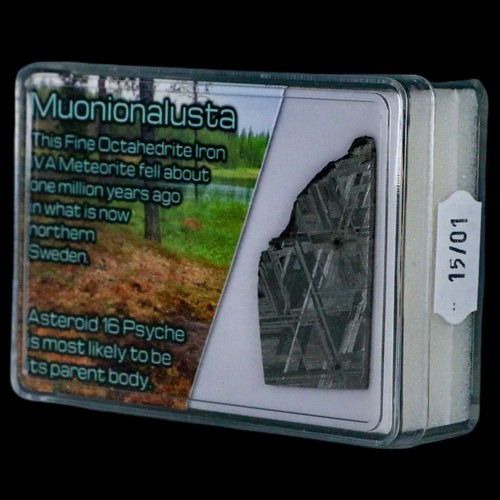 1.6" Muonionalusta Meteorite Specimen Sweden Meteorites Display 10.36 Grams - Picture 5 of 5