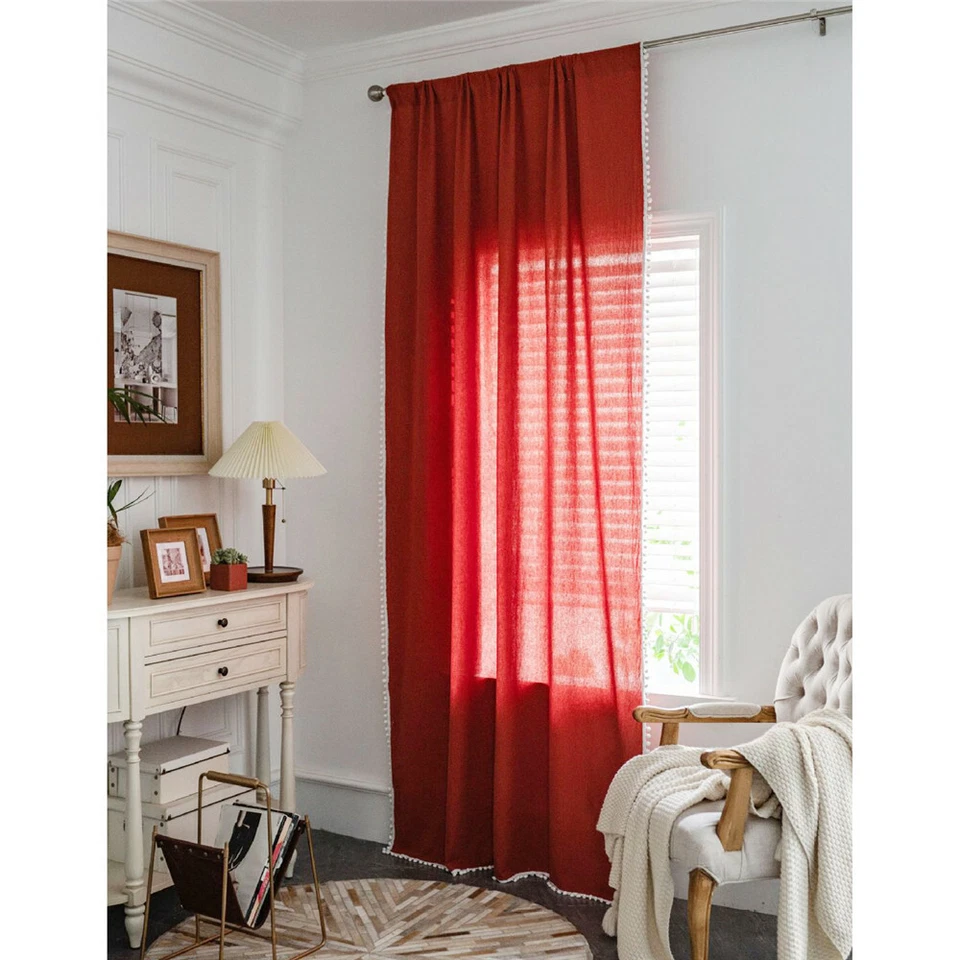 Cortina Boho para Salón Dormitorio Ventana Cortina Un Panel Decoración del Hogar Foto 2 de 4