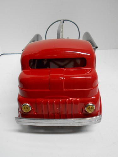 Vintage Structo Toyland Garage Abschleppdienst Pressstahl Aufzieh-Abschleppwagen, ca 50er - Bild 8 von 11