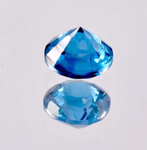 11 x 11 MM Natural 6.70 Ct Ocean Blue Mozambique Tourmaline Gemstone Certified - Picture 4 of 6