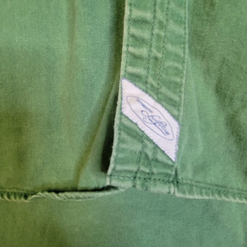 VintageLevi's Denim Long Sleeve Shirt Mens M Metal Button Green Work shirt - Picture 2 of 12