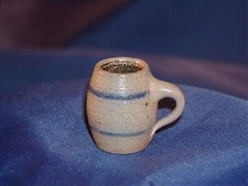Rowe Pottery Vintage Miniature Salt Glaze Mug ~ 1993