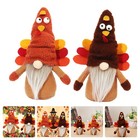 2pcs Thanksgiving Truthahn Puppe Thanksgiving Gnome Decor Harvest Festival Puppe