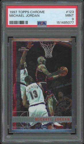 1997-98 Topps Chrome #123 Michael Jordan PSA 9 MINT