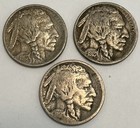 New Listing1913 5c Type 1 & 1914 Buffalo Nickel United States 3 Coins