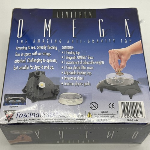 Levitron Omega Amazing Top Antigravità di Fascinations Magnetic LEV21 Nuovo NOS - Foto 5 di 7