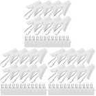 60 Stcs Vorhangclip mit Hakenhänge -Clip -Feder -Vorhang -Klemmhakenversorgung