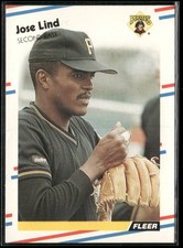 1988 FLEER JOSE LIND PITTSBURGH PIRATES #334