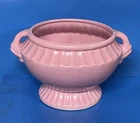 Vintage McCoy?? Pottery Jardiniere Planter USA Lite Pink Two Handle Footed