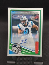  2025 Panini Score Football Ja'Tavion Sanders #23 Autograph Carolina Panthers
