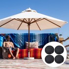  4 Sätze im Freien Silikon -Sonnenschattenlochringe mit Kappenschirme -Loch