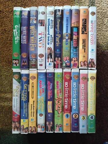 HUGE Mary-Kate Ashley Olsen VHS lot So Little Time Double Trouble It Takes Two - Picture 3 of 5