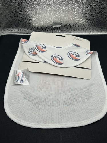 University Of Houston Cougars Baby Bib Little Cougar White Red Brand New - Bild 2 von 2