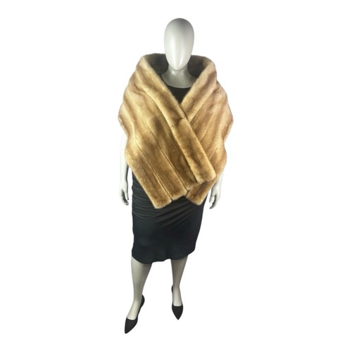 Autumn Haze MINK Straight Stole, Wrap, Sz 3XL, Certified Vintage Fur - Picture 2 of 10