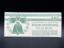  Vintage Empty food stamp book booklet US dep...