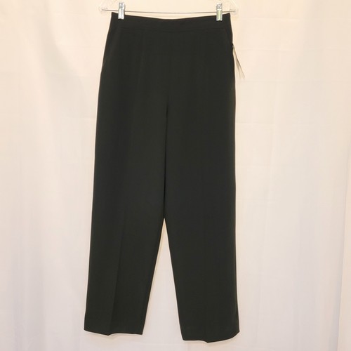 NOS 90s Harve Bernard Petite Dark Olive Green Pantsuit Sz 10 P Stretch Classic  - Picture 10 of 14