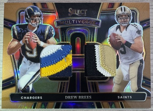 2024 Select Drew Brees Multiverse Dual Jersey Bronze Prizm /49 Chargers Saints