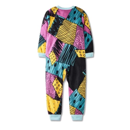 The Nightmare Before Christmas Sally Sleeper Zip Pajama- Black 12 Month With Hat - Picture 2 of 6