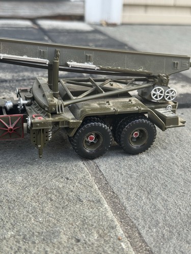 Vintage 1950-60er ehrlicher John Raketenwerfer Militär Spielzeug Kunststoff Fahrzeug 12 Zoll - Bild 9 von 15
