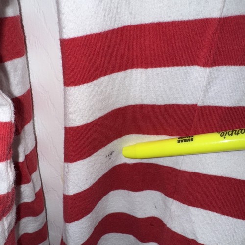 Lemon Loves Lime Girls Red White Stripe Ruffle Dress Size 6 Long Sleeve - Picture 5 of 6