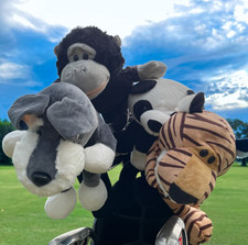 Animal Golf Headcover  Monkey, Panda, Dog, Tiger  Driver, Wood, Hybrid Gift