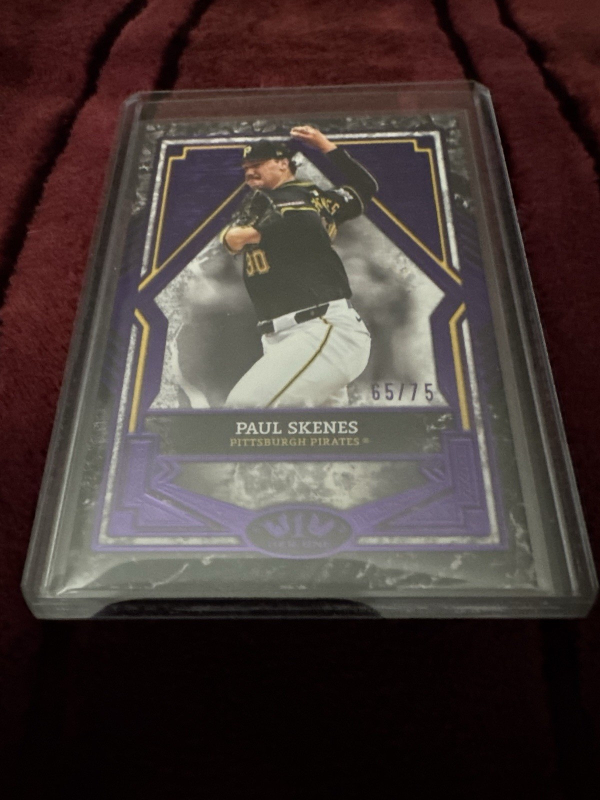 2025 Topps Tier One PAUL SKENES Tier 2 PURPLE Foil Parallel SP #/75 PIRATES