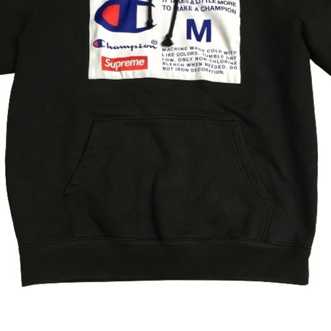 Felpa con cappuccio Supreme Champion Label pullover felpa con cappuccio uomo M usata NE51 0