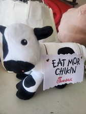 Chick Fil A Cow Plush Large Eat Mor Chikin Black And White