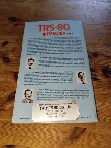 Livre "TRS-80 Interfacing Book 1" - Blacksburg - Radioshack TRS-80 - Zdjęcie 2 z 4