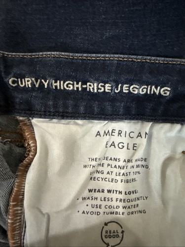 American Eagle Next Level Stretch Curvy High Rise Jegging Size 14 - Picture 6 of 6