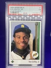 1989 Upper Deck #1 Star Rookie KEN GRIFFEY Jr PSA 5 EX. Sharp & Centered -122