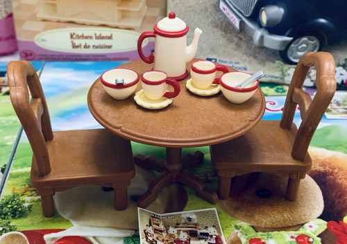 Sylvanian Families Calico Critters Original Complete DELUXE KITCHEN SET - Picture 10 of 12